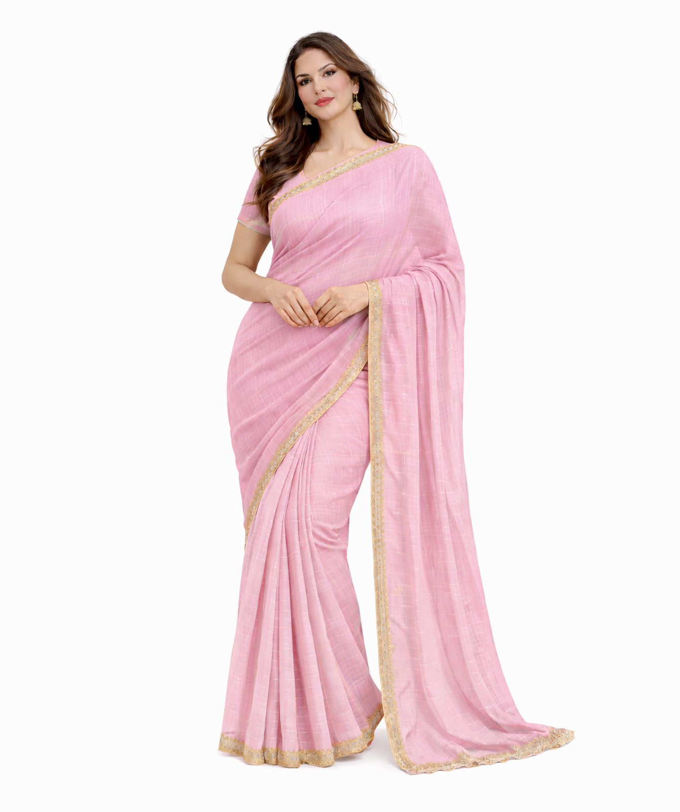 Elegant Pink Saree
