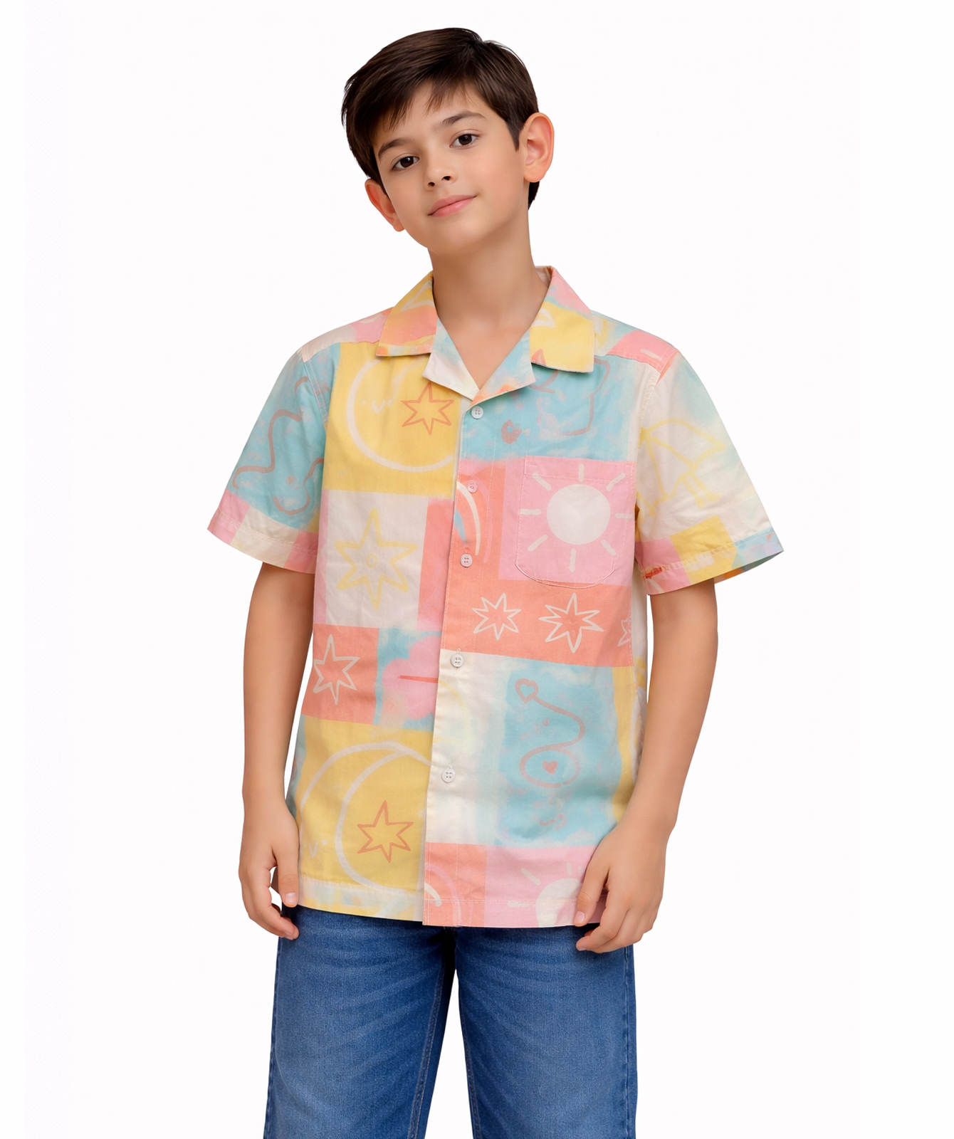 Pastel Print Kids Shirt